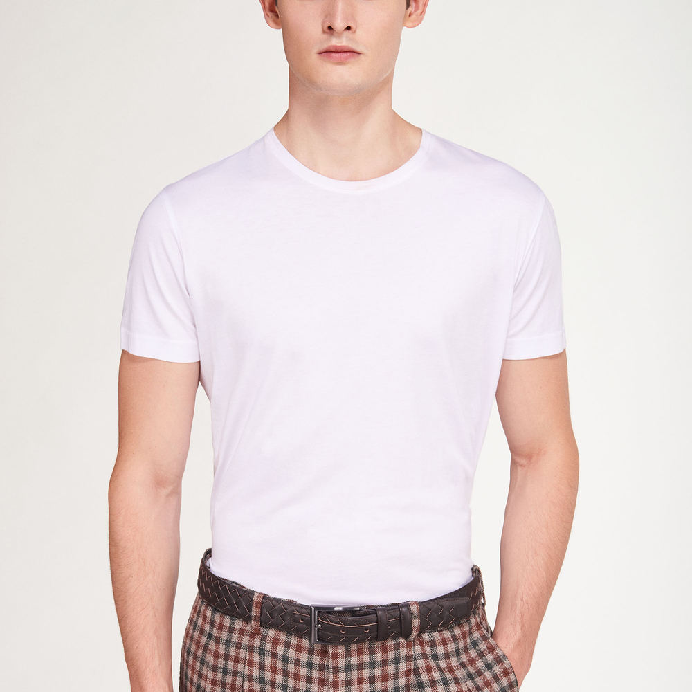Tshirt mezza manica in jersey di cotone supima